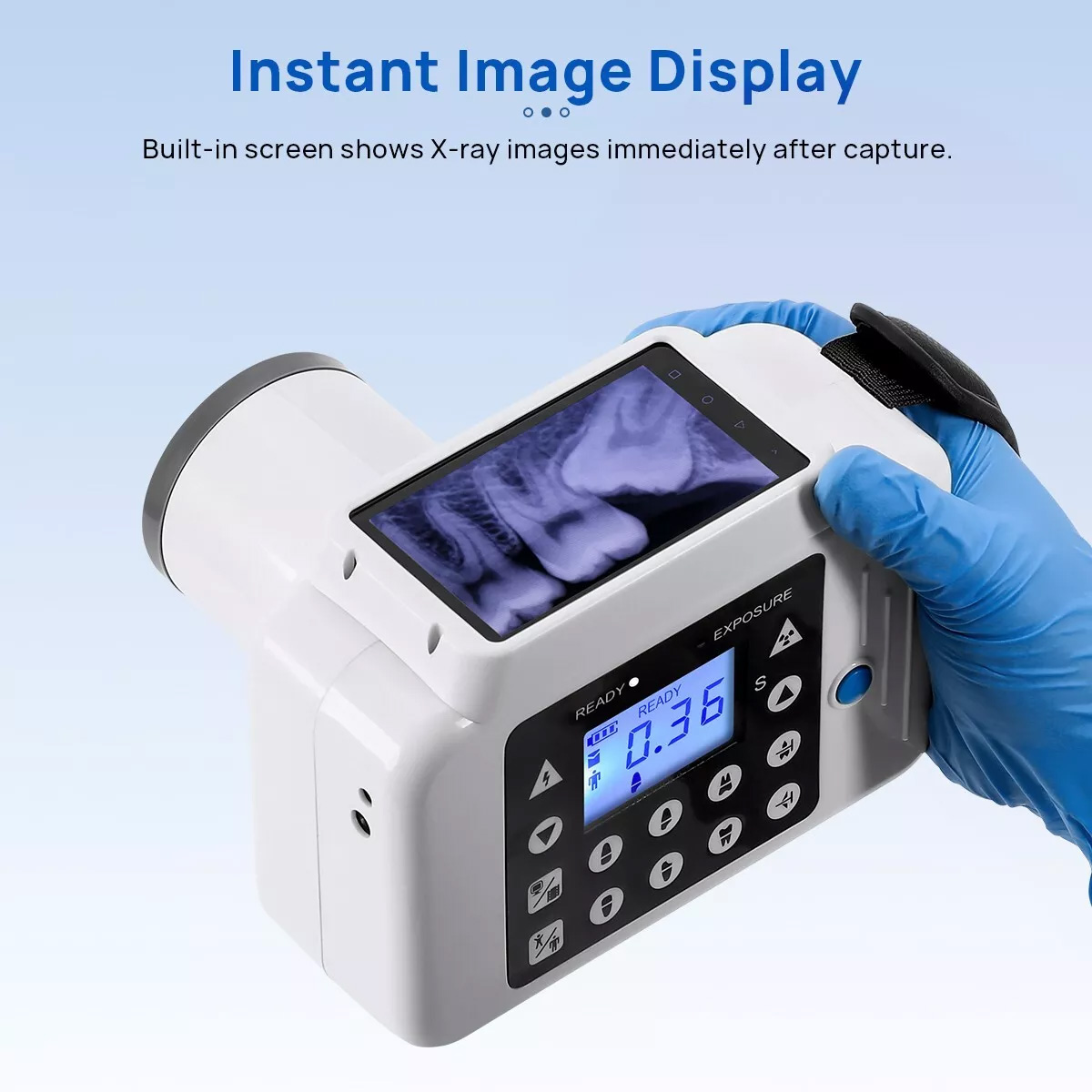 Handheld Dental X-Ray Machine Portable X-Ray Unit + 2230 / 2635 Dental Xray Sensor